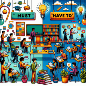 must와 have to의 차이를 어떻게 이해할 수 있나요? – AI Quiz Theme Image