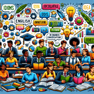 영어 비즈니스 대화에서 알아두는 것이 중요한 관용구는 무엇입니까? – AI Quiz Theme Image